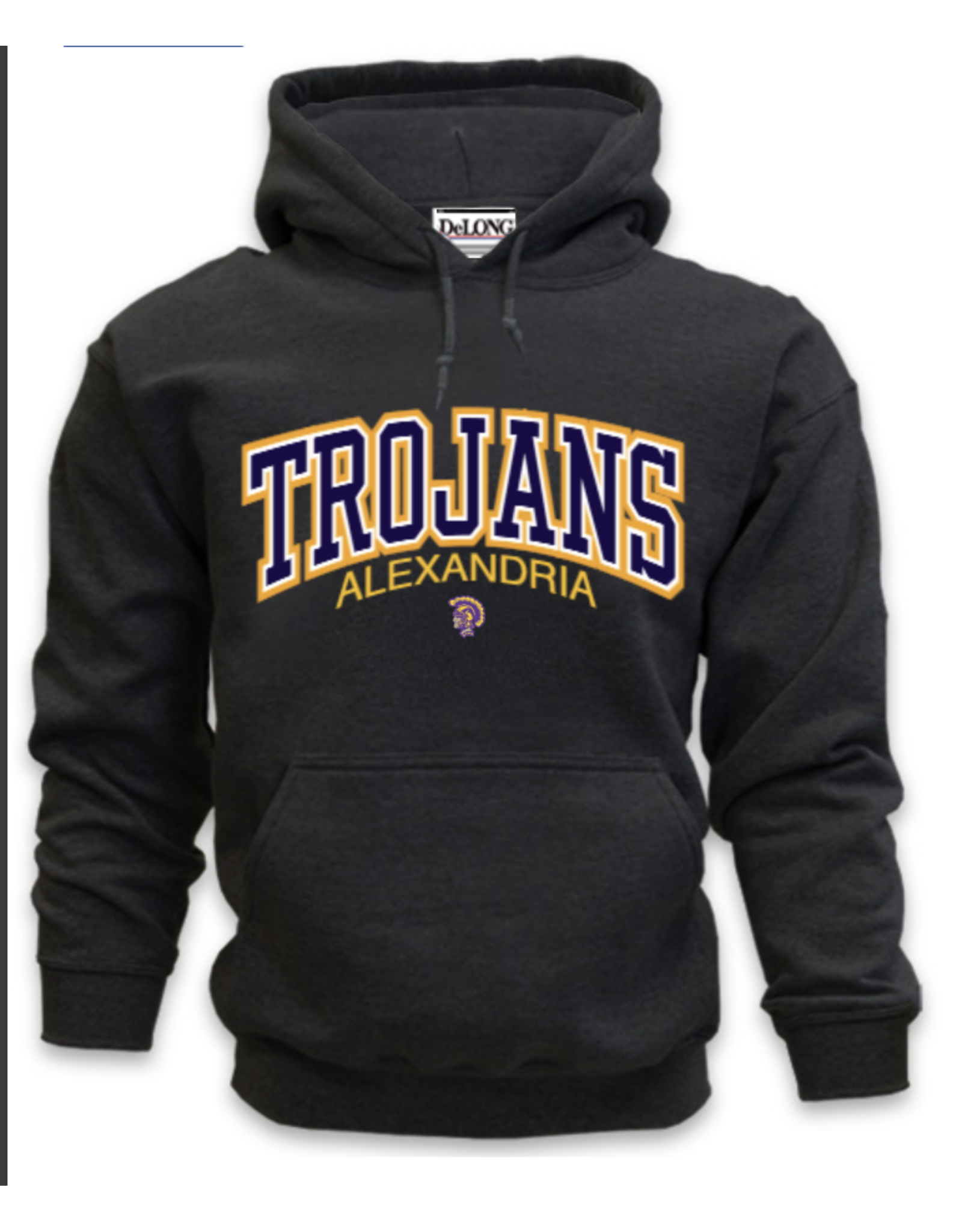 TROJANS BLACK APPLIQUE Hoodie  - PREORDER END 1/9  DELIVER 6 WKS