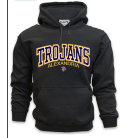 TROJANS BLACK APPLIQUE Hoodie  - PREORDER END 1/9  DELIVER 6 WKS