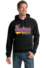 Jerzees TROJANS BASEBALL BLACK HOODIE  PRE ORDER- ready for pickup by 2/5