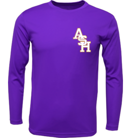 ASH slant on m/w l/s tee--WILL TEXT WHEN READY FOR PICKUP