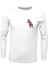 ASH slant on m/w l/s tee--WILL TEXT WHEN READY FOR PICKUP