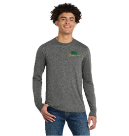 Shamrockin Grey Frost District Brand Tri- Blend L/S Tee