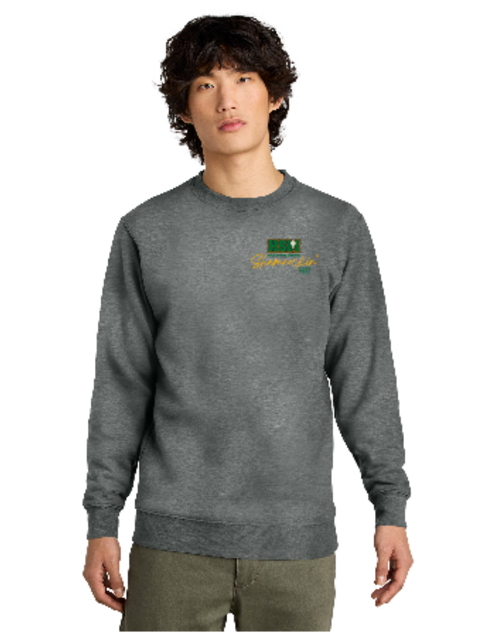 Shamrockin Grey Frost District V.I.T.™ Fleece Crew