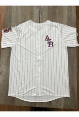 Augusta Trojans pinstripe baseball jersey