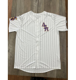 Augusta Trojans pinstripe baseball jersey