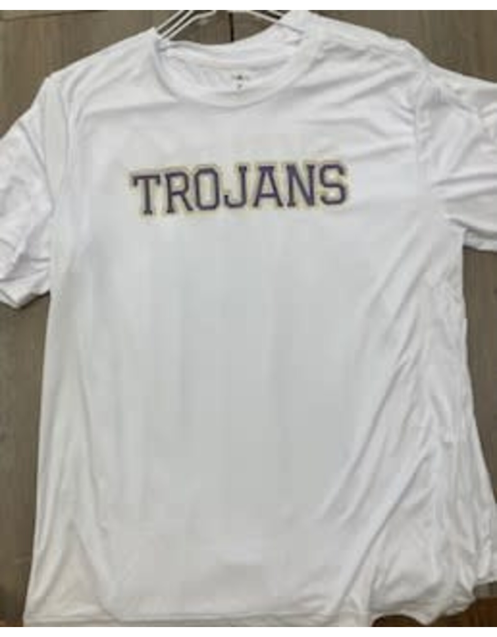 TROJANS fe Wht M/W Tee