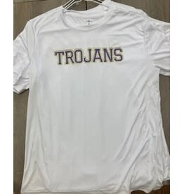 TROJANS fe Wht M/W Tee