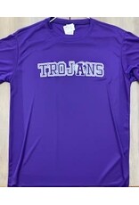 White Trojans on Purple M/W Tee