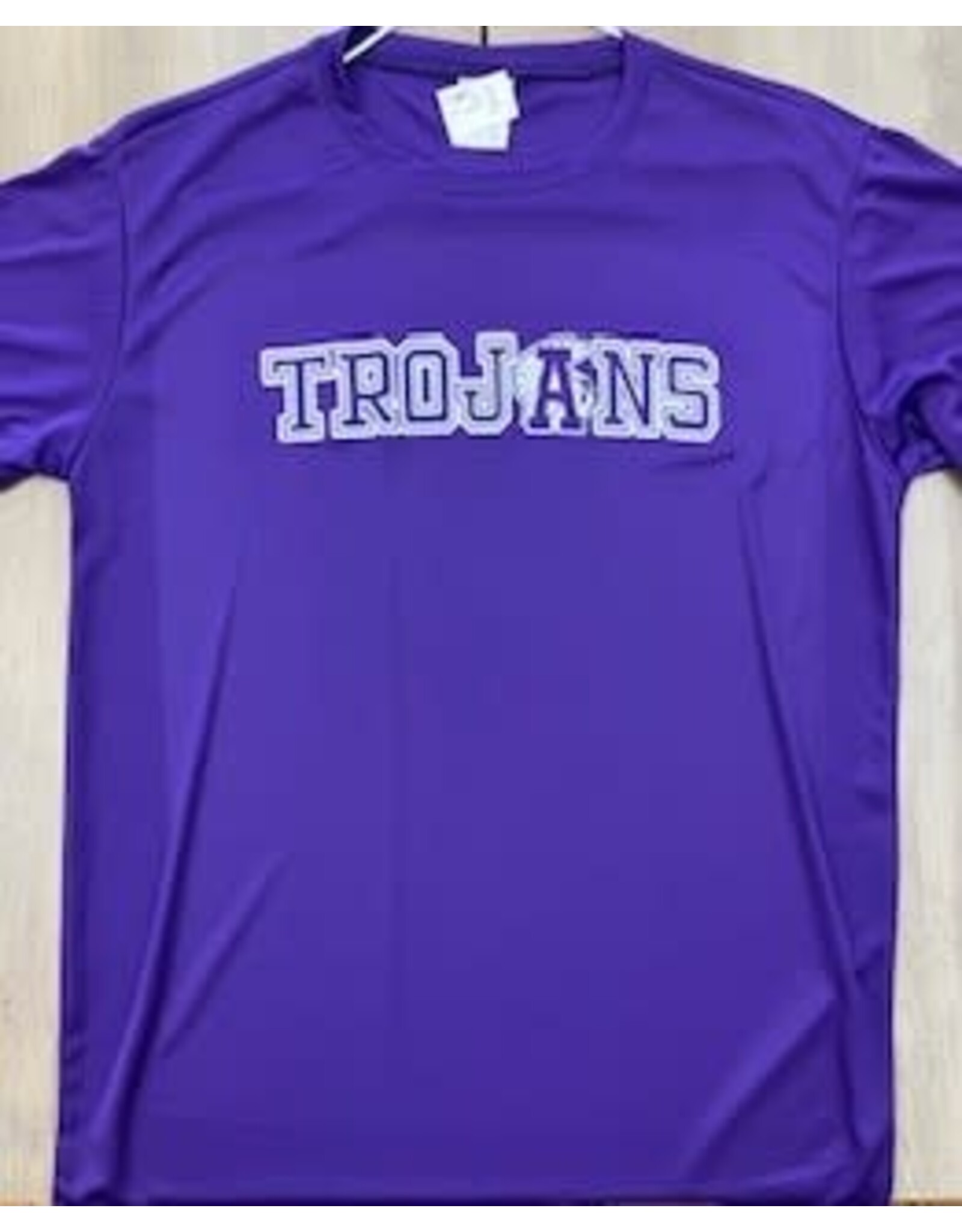 White Trojans on Purple M/W Tee