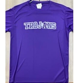 White Trojans on Purple M/W Tee