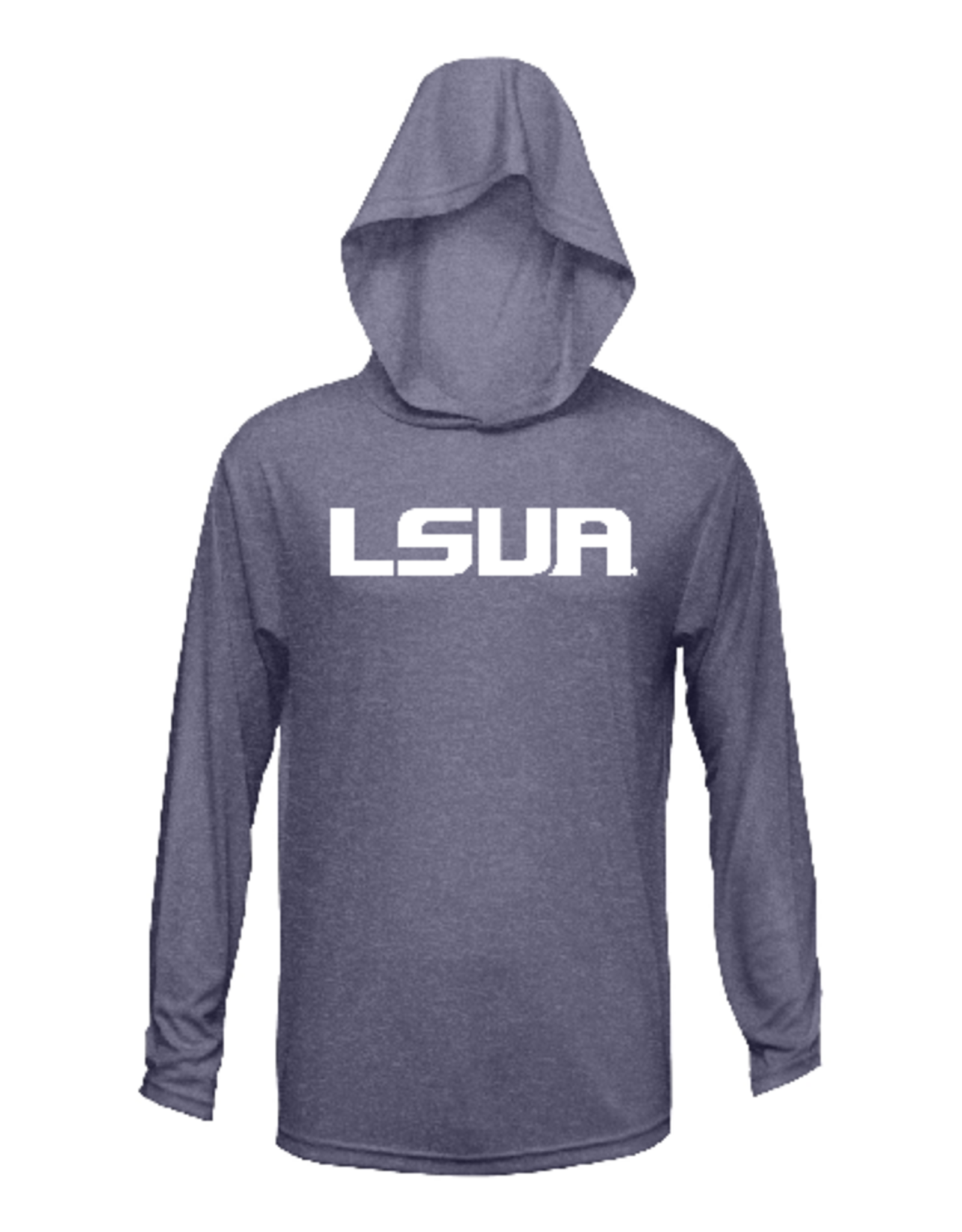 LSUA HIGH RES VISABILITY on Xtreme-Tek L/S Hood HEATHER PURPLE **pickup Abrams Hall 8/25 or 8/26