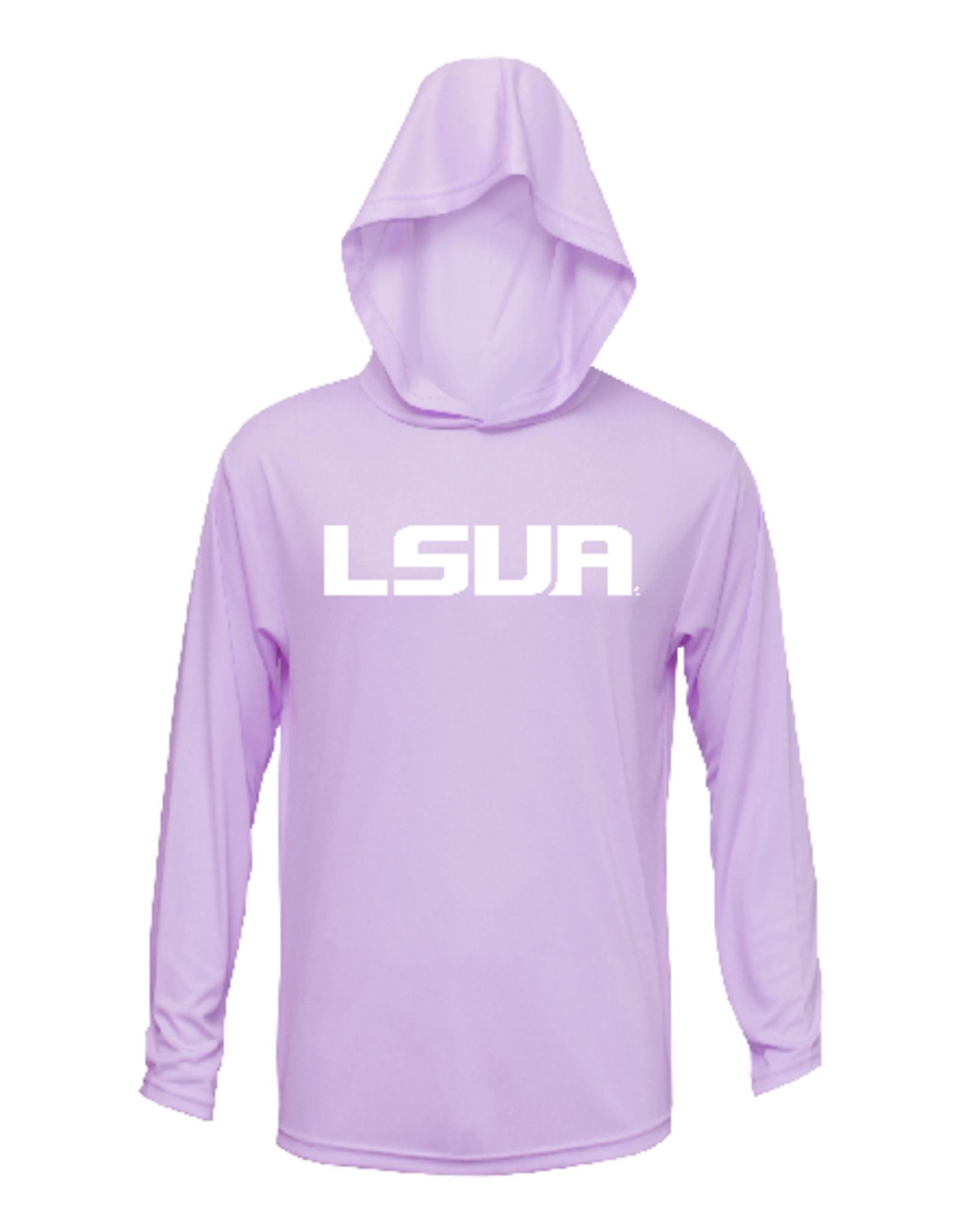 LSUA HIGH RES VIS on Xtreme-Tek L/S Hood LILAC **pickup  Abrams  Hall 8/25 or 8/26