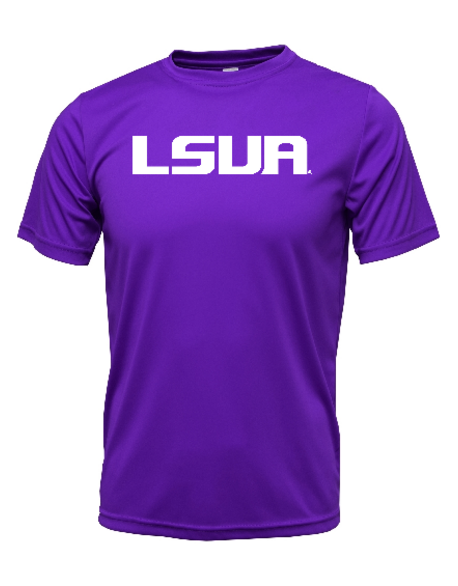 LSUA HIGH RES VISABILITY on Xtreme-Tek S/S Shirt PURPLE ** pickup Abrams Hall 8/25 or 8/26