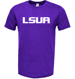 order LSUA Adult Soft HIGH RES VISABILITY- T-Shirt PURPLE ** pickup in store 8/24