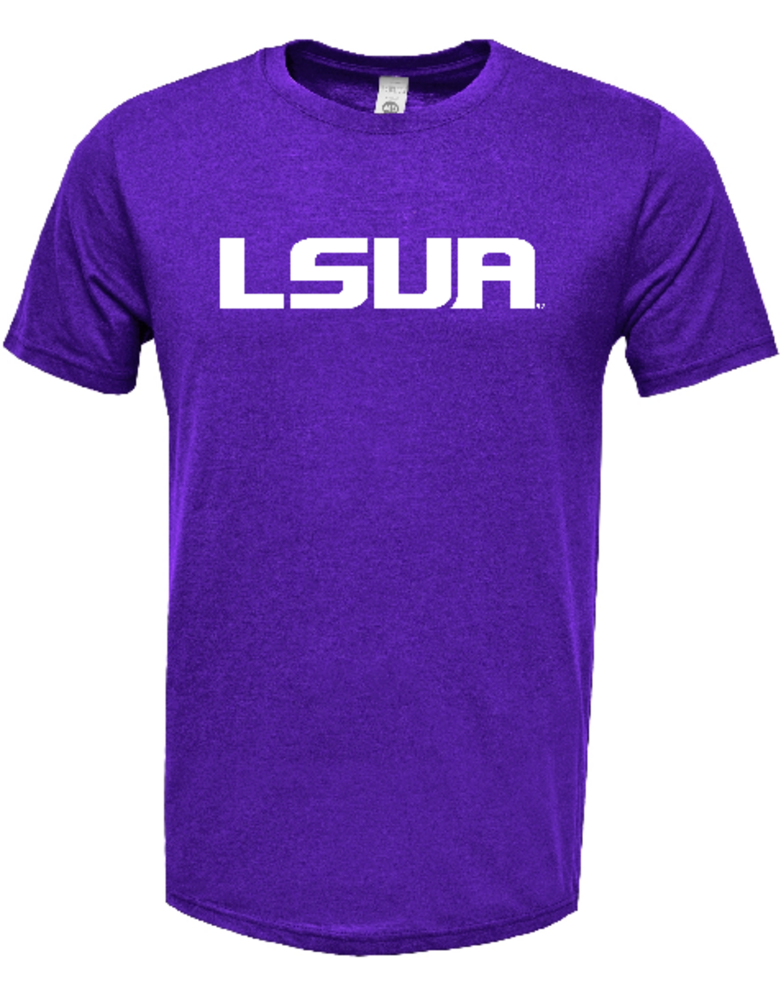 LSUA HIGH RES VISABILITY- Adult Soft-Tek Blend T-Shirt PURPLE ** pickup Abrams Hall 8/25 or 8/26