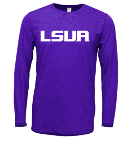 order LSUA Adult Soft -HIGH RES VISABILITY- L/S T-Shirt PURPLE ** ** pickup in store 8/24