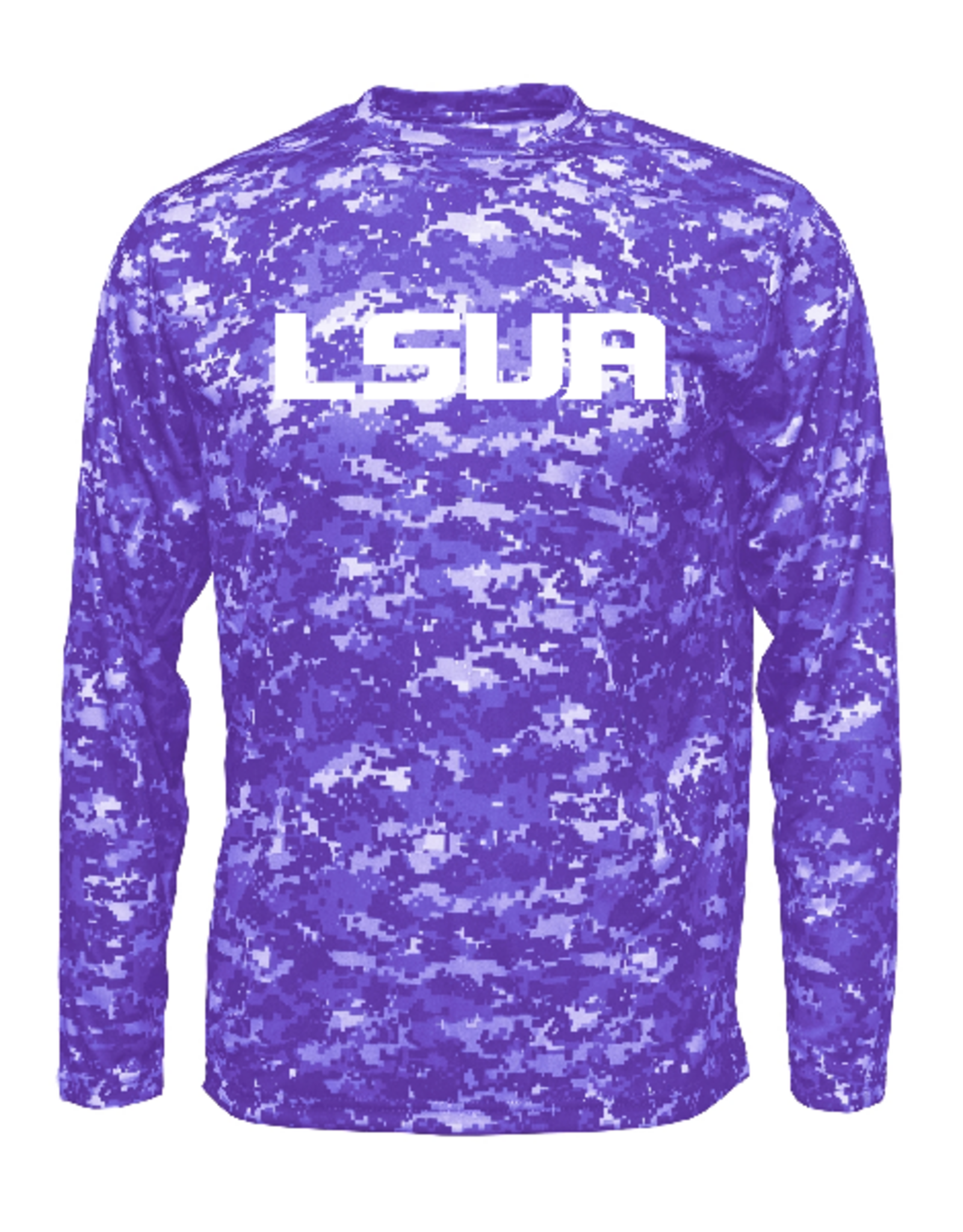 order LSUA HIGH RES VISABILITY on Xtreme-Tek Digi Camo L/S Shirt PURPLE ** pickup Abrams Hall 8/25 or 8/26