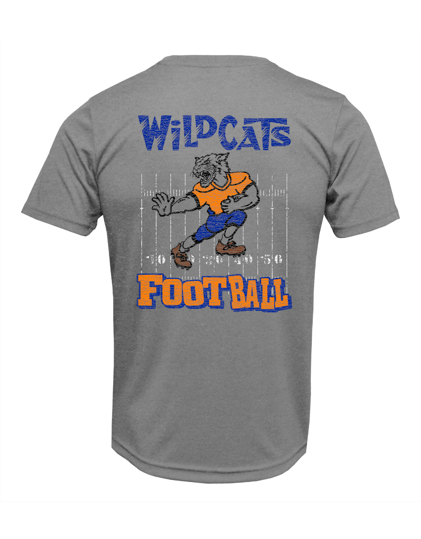 LC Gray Wildcat Football Tee  order for pickup- will text when ready