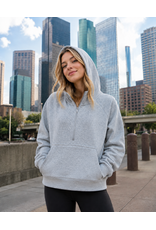 Trojan Em on Grey zip hoodie