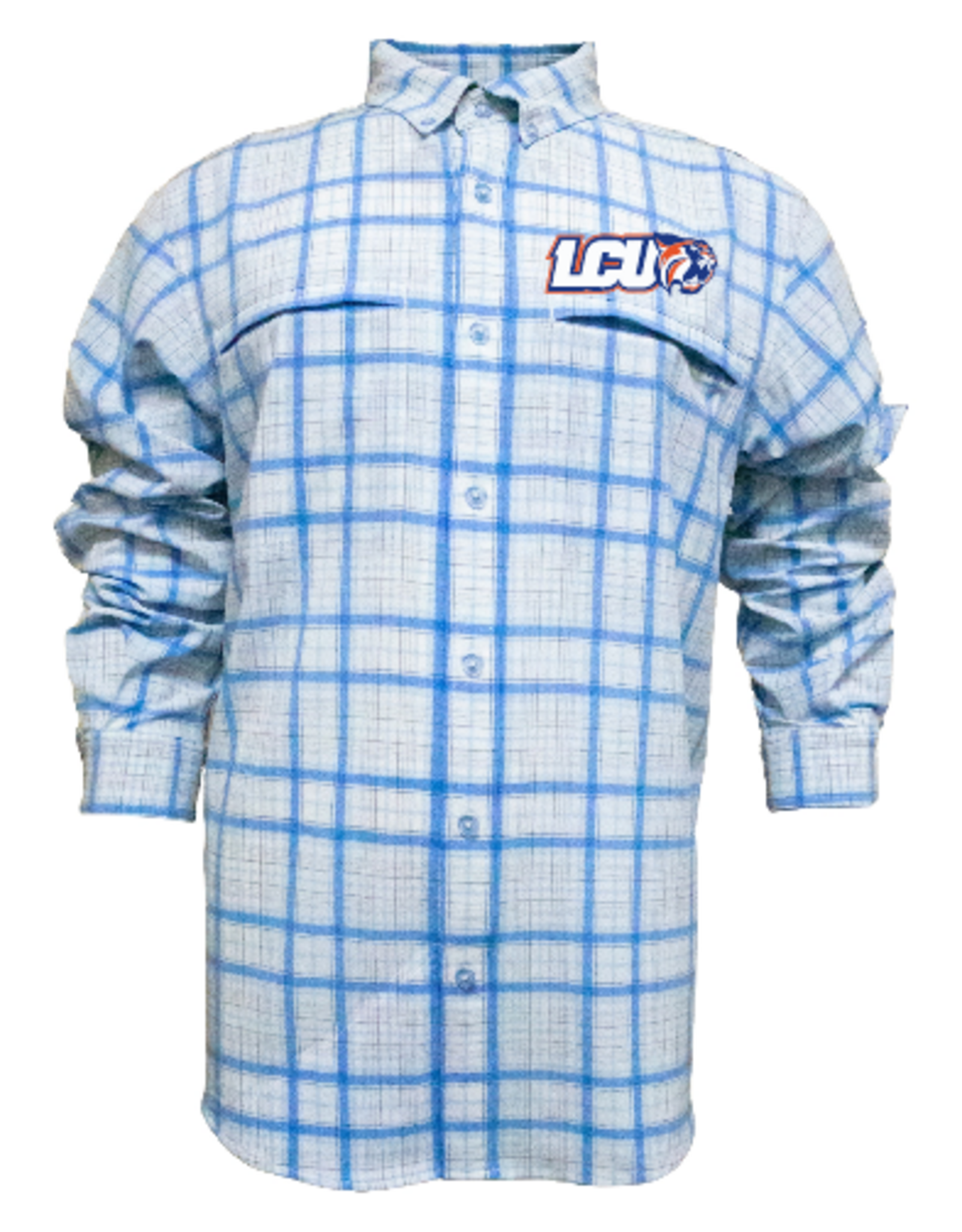 LCU Plaid Fishing shirt  ORDER-  will text when ready for pickup