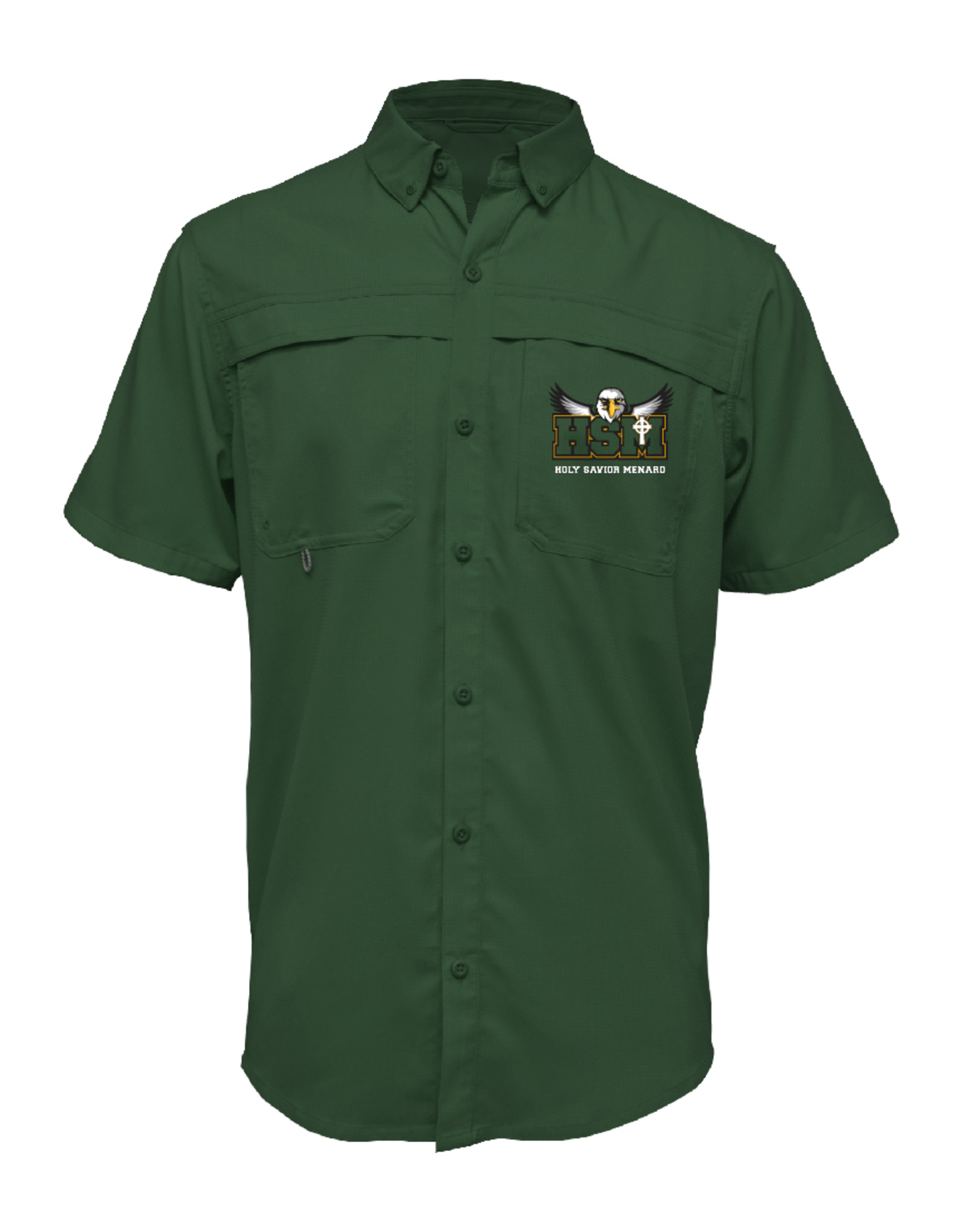 BAW HSM MENS Fishing Shirt GREEN