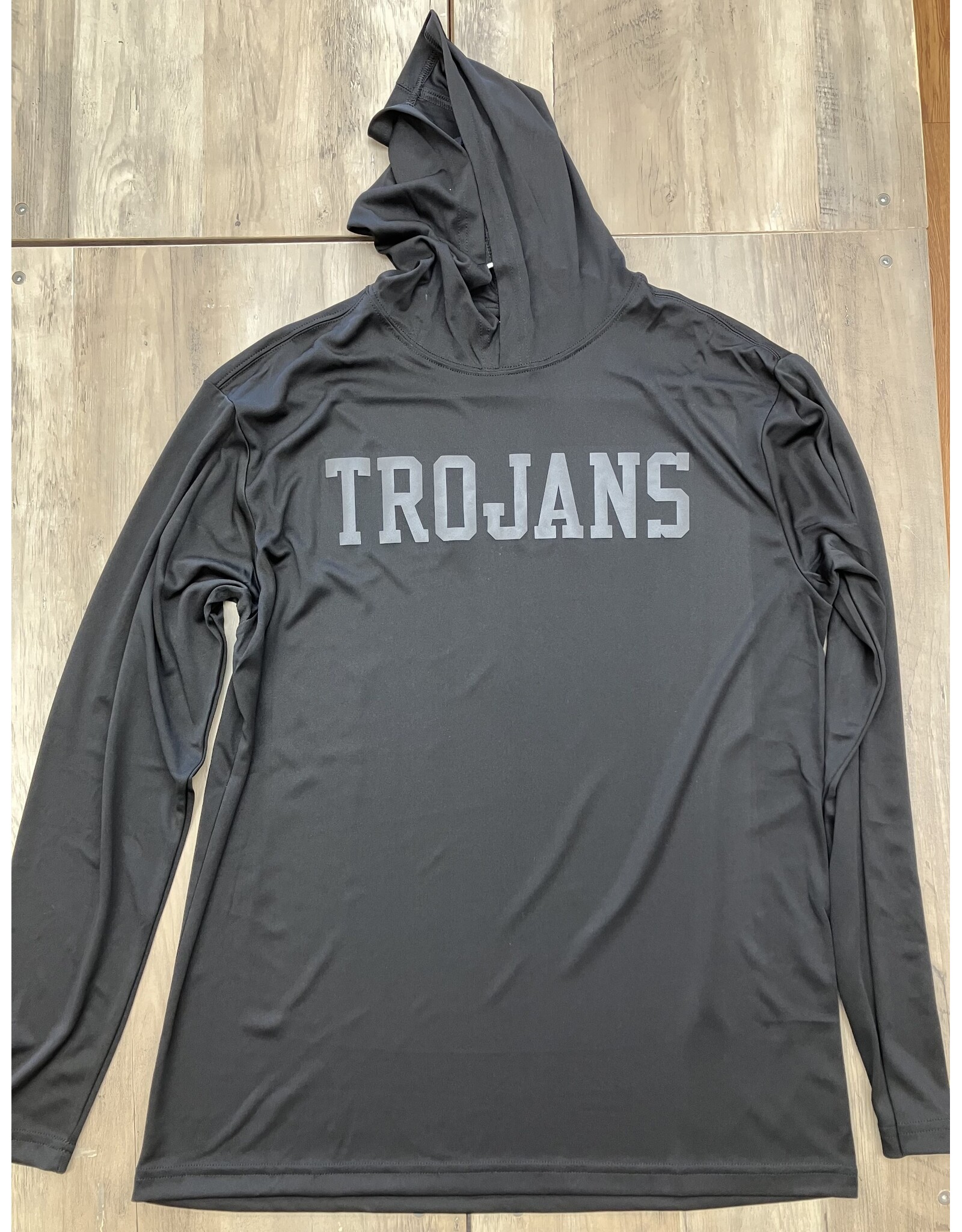 Trojans Reflective Dry Fit Hoodie BLACK