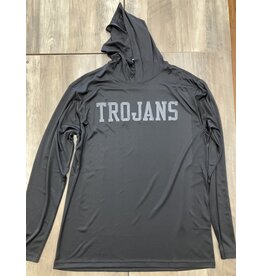 Trojans Reflective Dry Fit Hoodie BLACK
