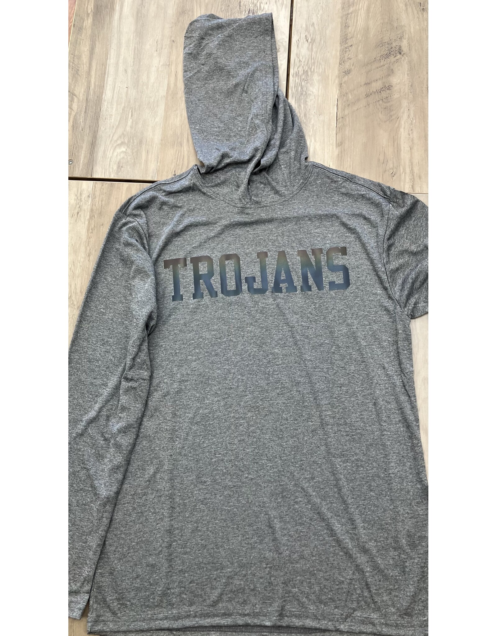 Trojans Reflective ( Multi-color) Dry Fit Hoodie DARK  Grey