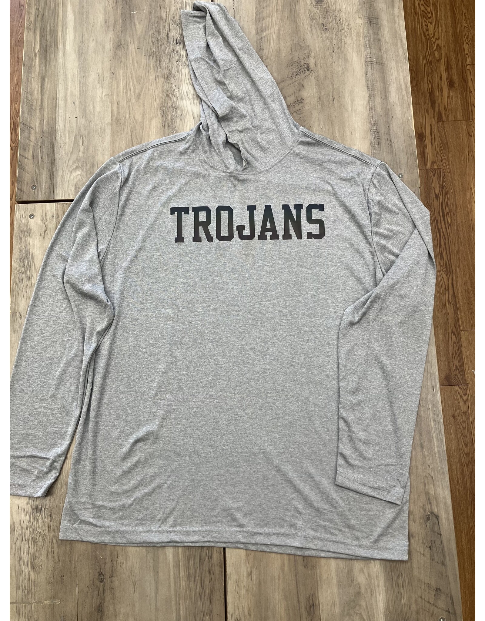 Trojans Reflective ( Multi-color) Dry Fit Hoodie Light Grey