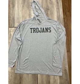 Trojans Reflective ( Multi-color) Dry Fit Hoodie Light Grey