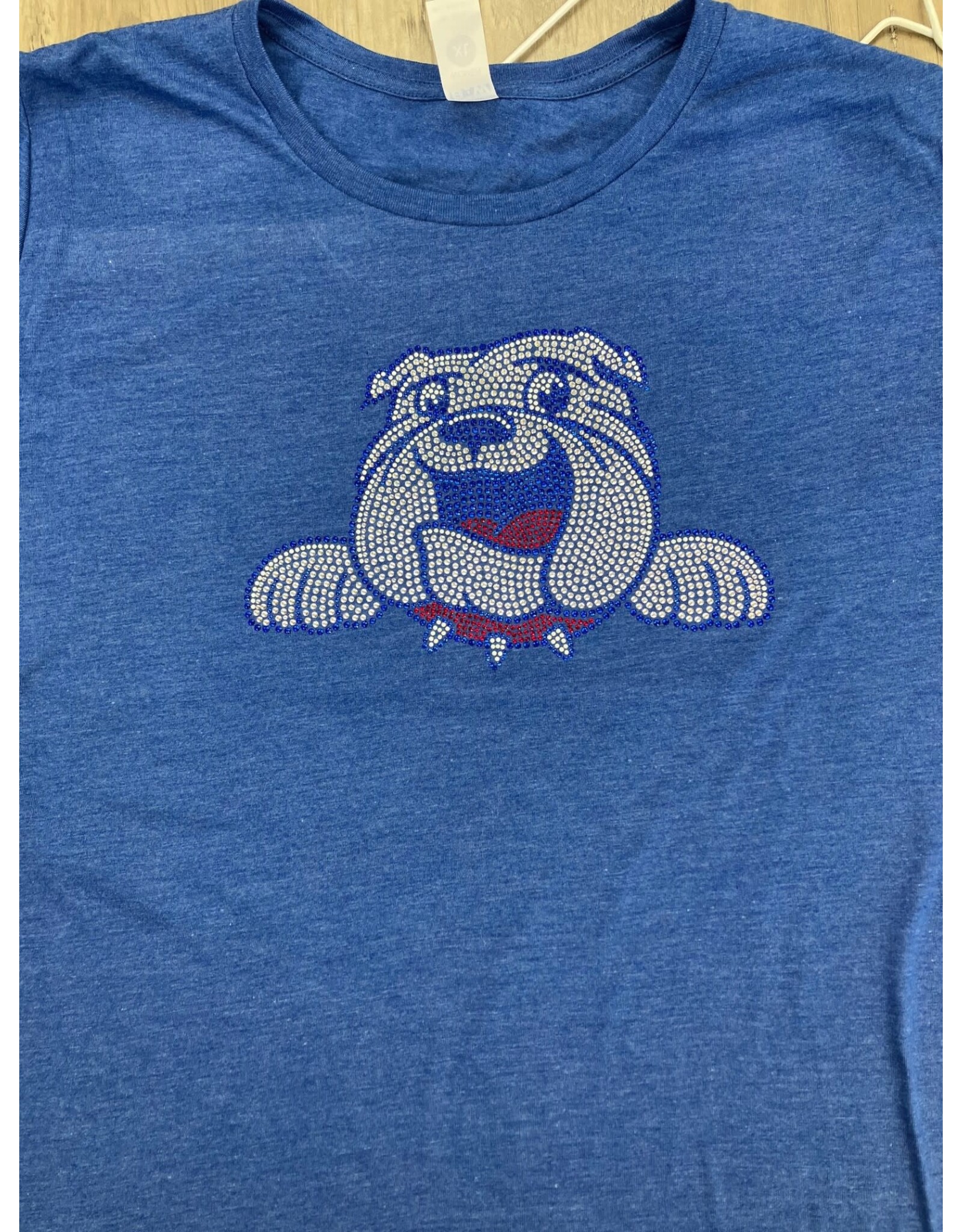 BULLDOG RHINESTONE WOMENS TEE