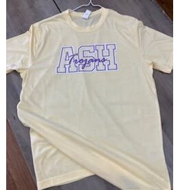 ASH Trojans butter yellow tee