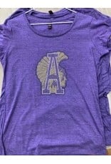ASH RHINESTONE Purple tee