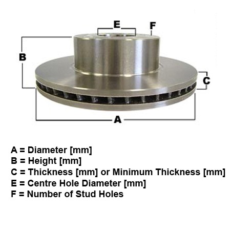 Brake Rotor, Front - RDA - Nissan Safari GY60 294x104x18mm Vented - RDA329 - 40206-C7001