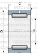 Bearing, Power Steering Pump - Toyota Land Cruiser 1HZ, 1HDT & others - NK17/16A