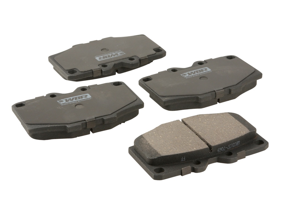 Brake Pads, Front - Ceramic (WBR) - Land Cruiser 40, 60, 70 series up to 1989 (with shims)