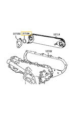 O-Ring, 3B, 3B-II & 13BT Oil Cooler (to cover) 2 req. Use with: 90923-05014 (oil cooler cover gaskets) - 90301-20001