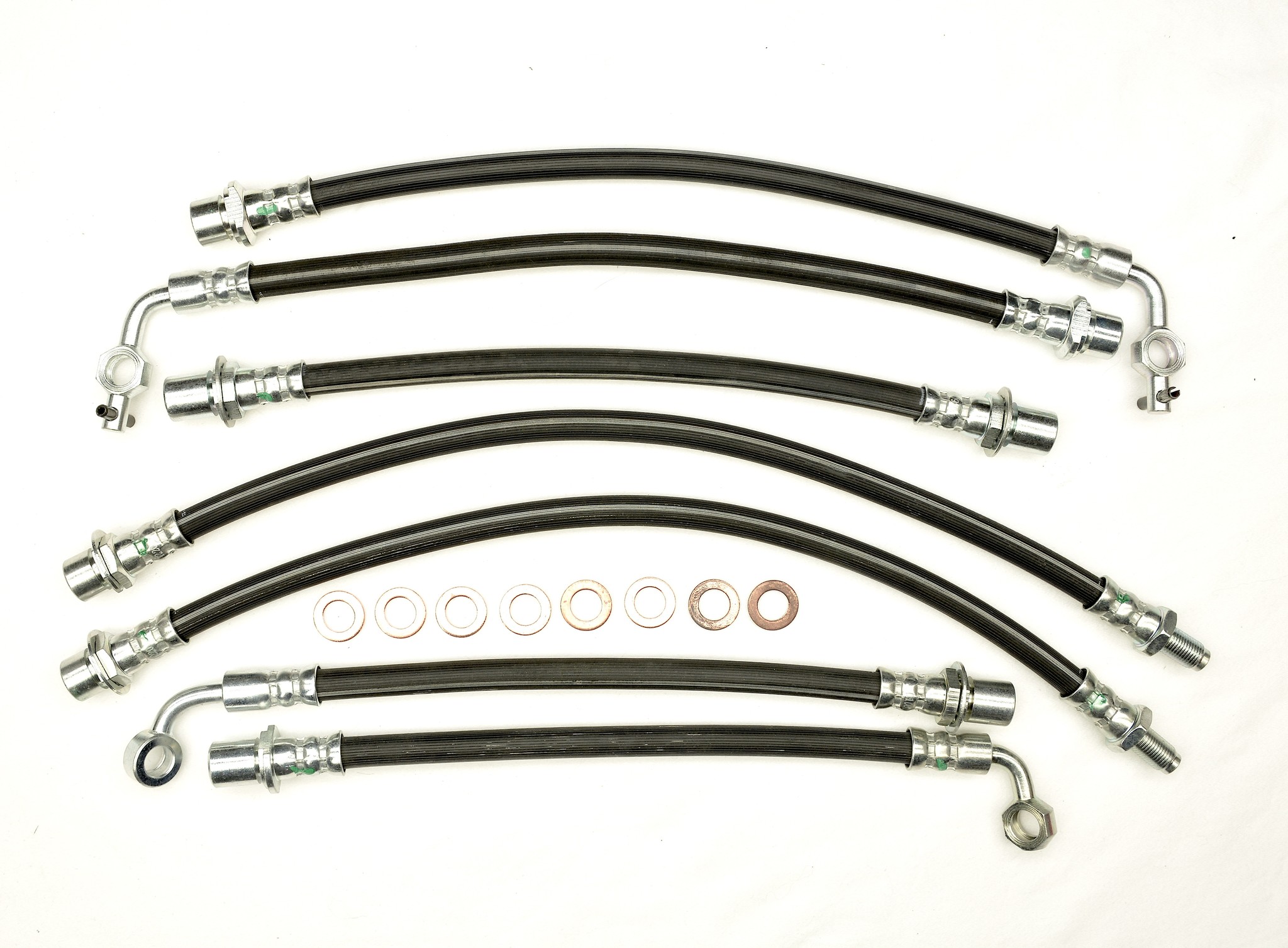 7 pc. Brake Hose Kit HDJ81/FZJ80 1993-on w/ABS