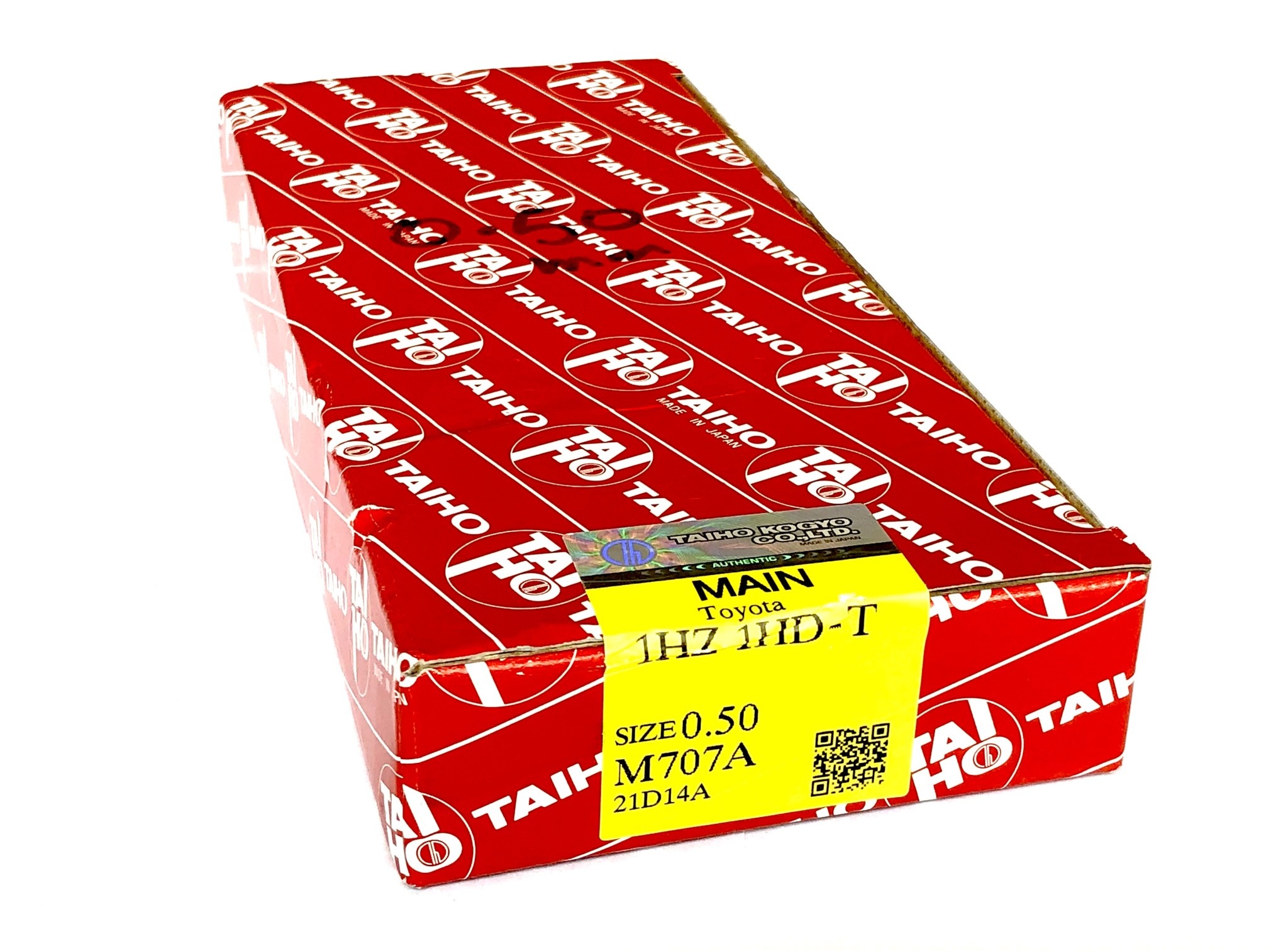 Taiho Main Bearings, Set -0.50 U/S - Toyota 1PZ, 1HZ, 1HDT -0.50 mm Undersize - 11705-17010 -0.50