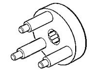 Tool - Hub Socket, Rear (three pin) - 80 series FF rear end