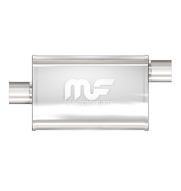 Magnaflow - Muffler, Stainless Steel - 2.5” center in/offset out 4x9" oval 14” muffler