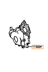Timing Gear Case / Cover No. 2, 1HDT & 1HZ (early) - 11322-17010