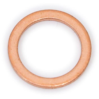 Gasket, Turbo Oil Feed @ banjo fitting to block (copper o-ring) - Land Cruiser HDJ81/1HDT & 12HT (15.75od x 12.15id x 11thick mm) - 90430-12221