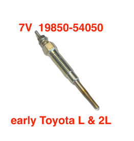 7V Glow Plug Toyota L, 2L engines 19850-54050