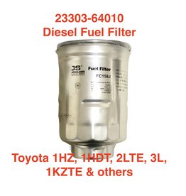 JS Asakashi Diesel Fuel Filter w/integral water separator - Land Cruiser 23303-64010 -  FC158J