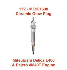 11V Glow Plug Mitsubishi Pajero/L400 - 2.8L 4M40T Engine - Ceramic Type ME201638