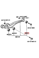 Suspension Bushing, Front Axle Leading Arm Lower - Toyota Land Cruiser 80 Series (4 req) - 48061-60010 AM