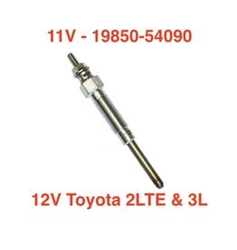 Glow Plug 11V (12V system) - Toyota Land Cruiser Prado LJ71, LJ78, Hilux LN Surf w/2LTE, 3L - 19850-54090