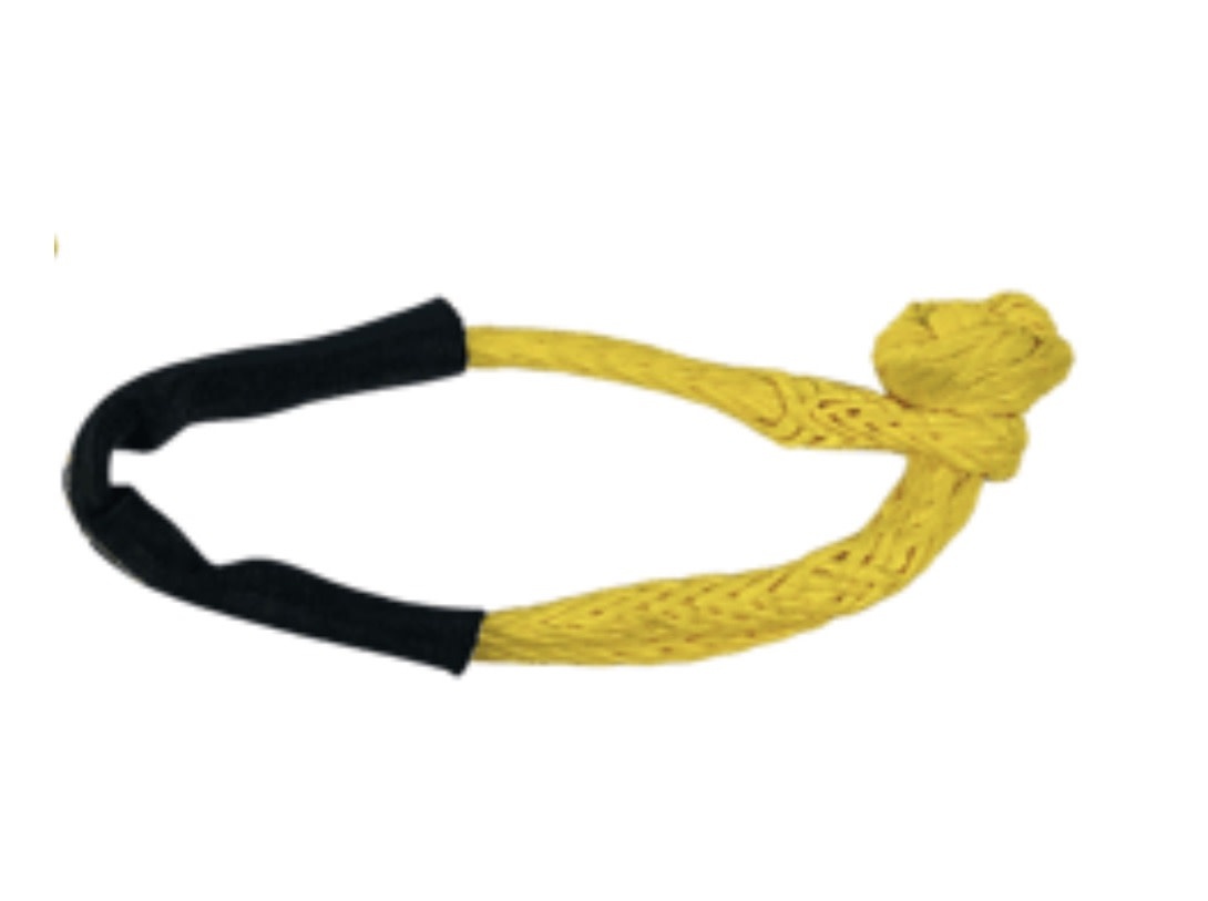 Freedom Recovery Gear - 3/8 x 9" Tuff-X Soft Shackle with chafe guard HMPE- Yellow. MBS 35,000# - 719710722910