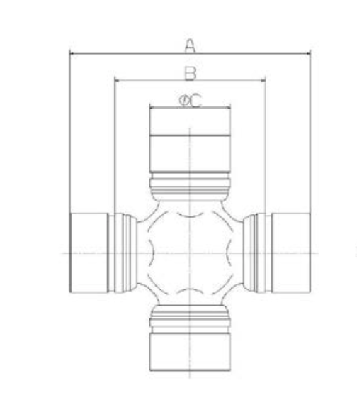 U-joint Spider Kit, Large Style - Land Cruiser 40, 60, 70, 80 Series 64mm Yoke - 04371-60210, 04371-36030 OEM